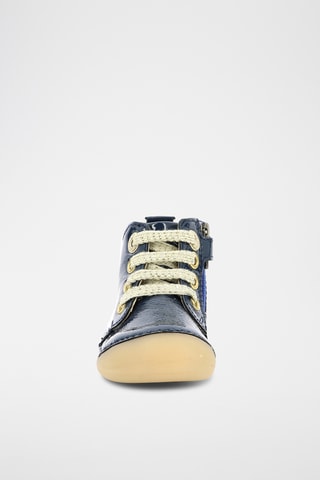 Bottillons en cuir verni Sonizip - Bleu marine