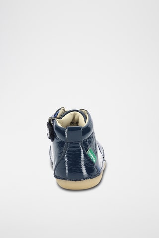 Bottillons en cuir verni Sonizip - Bleu marine