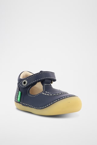Schapenleren Saloméschoenen - Marineblauw