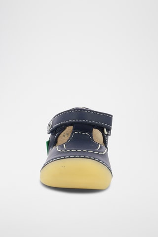 Schapenleren Saloméschoenen - Marineblauw