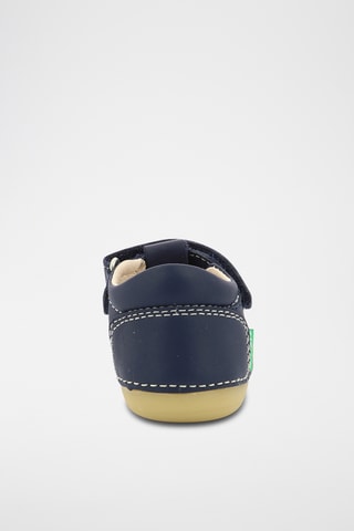 Schapenleren Saloméschoenen - Marineblauw