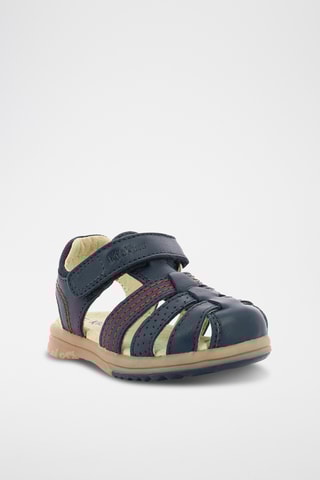 Leren Sandalen Platinium - Marineblauw