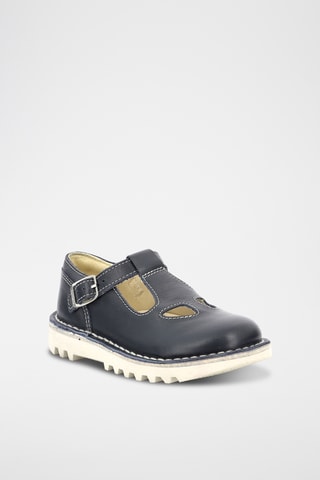 Leren Saloméschoenen KickMary - Marineblauw