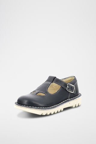 Leren Saloméschoenen KickMary - Marineblauw