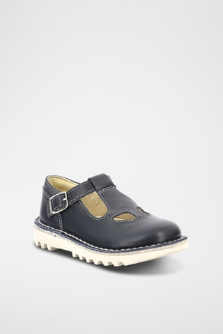 Leren Saloméschoenen KickMary - Marineblauw