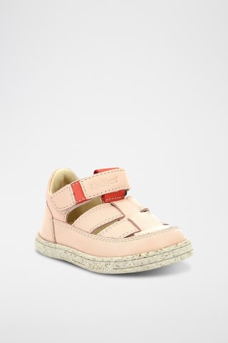 Leren Sandalen Traktus - Lichtroze