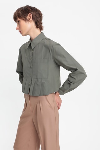 Camisa curta - Caqui