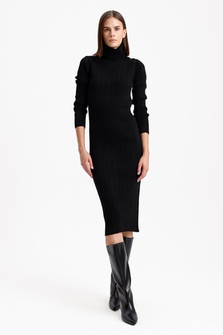 Vestido justo - Preto