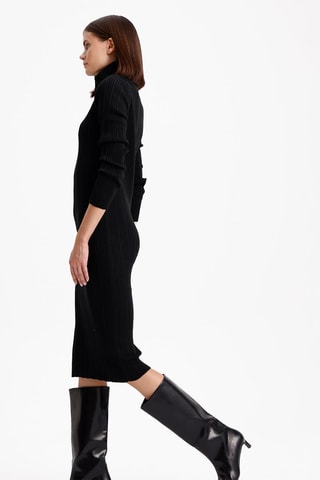 Vestido justo - Preto