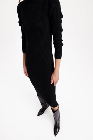 Vestido justo - Preto