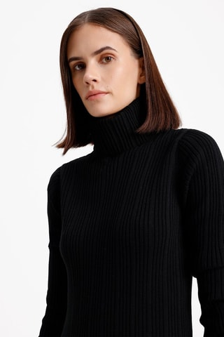 Vestido justo - Preto