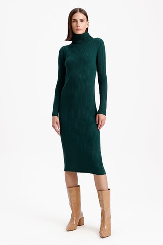 Vestido justo - Verde-esmeralda