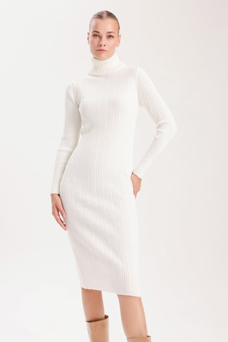Vestido justo - Cru