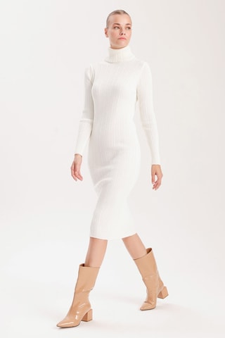Vestido justo - Cru