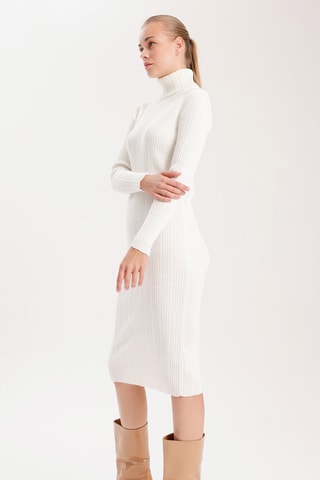Vestido justo - Cru