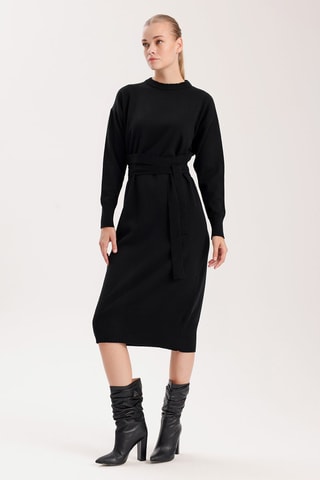 Vestido midi - Preto