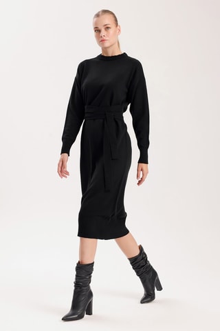 Vestido midi - Preto