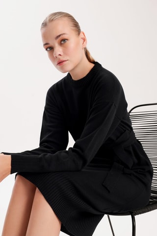 Vestido midi - Preto