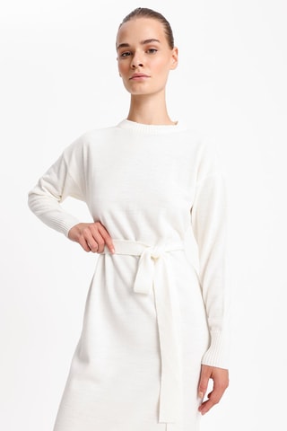 Vestido midi - Cru