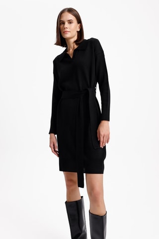 Vestido direito - Preto