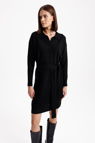 Vestido direito - Preto
