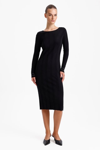 Vestido justo - Preto