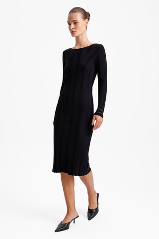 Vestido justo - Preto