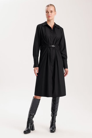 Vestido-camisa - Preto
