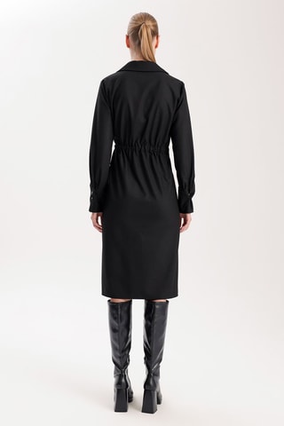 Vestido-camisa - Preto