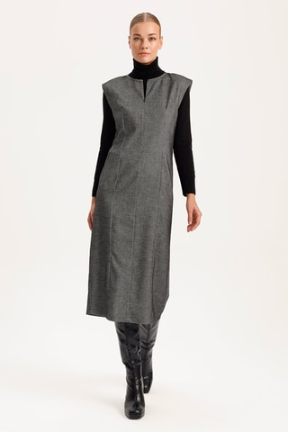 Vestido direito - Antracite