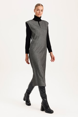Vestido direito - Antracite