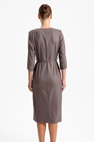 Vestido-camisa - Cinzento-escuro