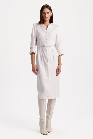 Vestido-camisa - Branco