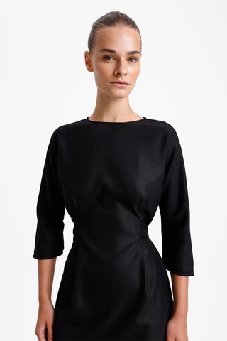 Vestido direito - Preto