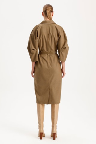 Vestido direito - Bege