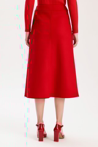 Saia midi - Vermelho