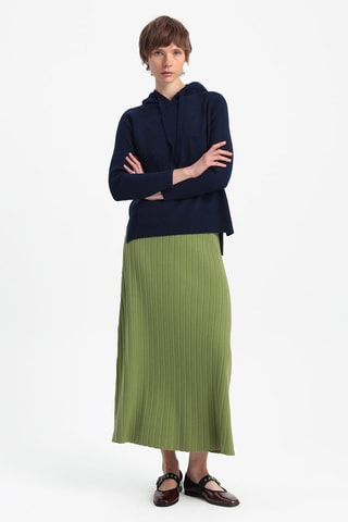 Camisola com capuz - Azul-marinho