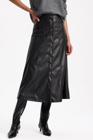 Saia midi - Preto