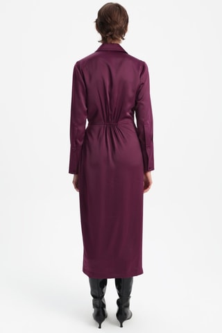 Vestido-camisa - Ameixa