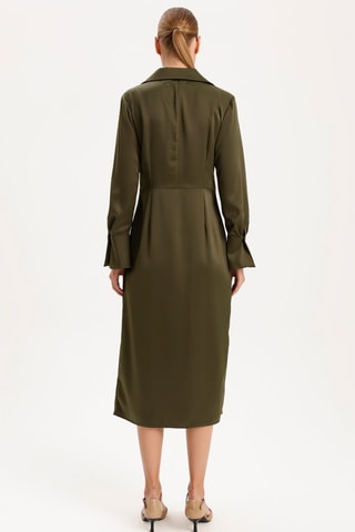 Vestido midi - Caqui