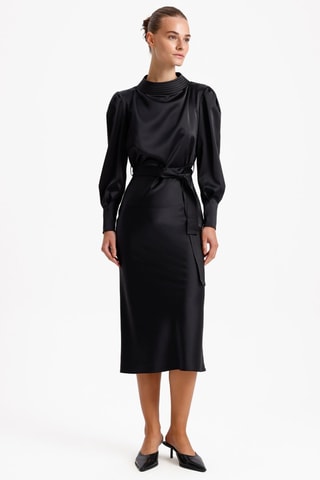 Vestido midi - Preto