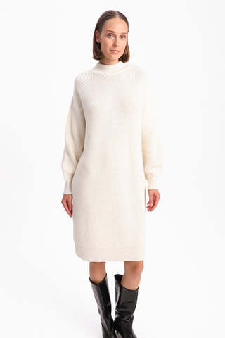Vestido-camisola - Cru