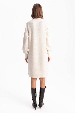 Vestido-camisola - Cru