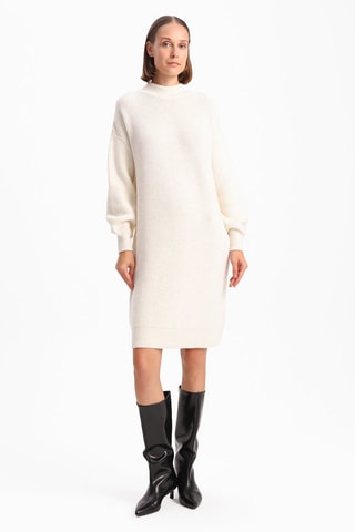 Vestido-camisola - Cru