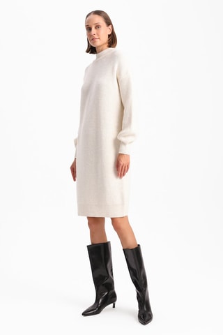 Vestido-camisola - Cru