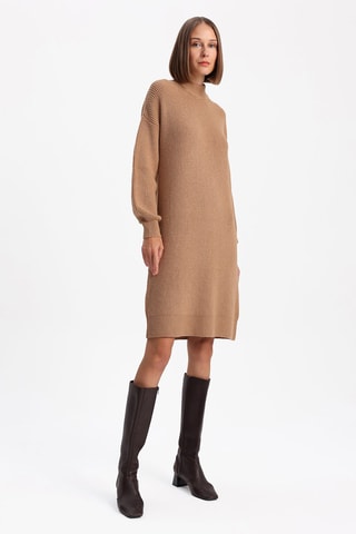 Vestido-camisola - Bege