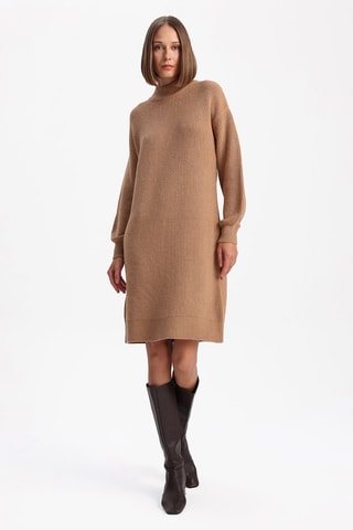 Vestido-camisola - Bege