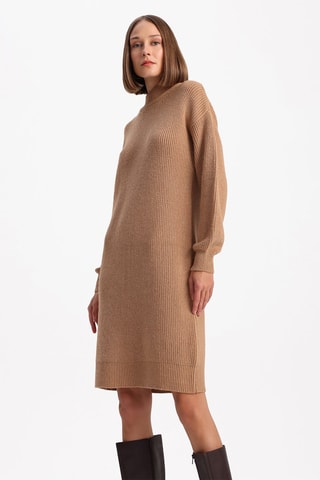 Vestido-camisola - Bege