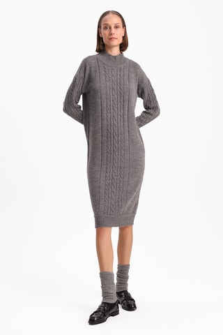 Vestido-camisola - Antracite