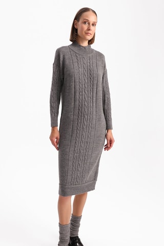 Vestido-camisola - Antracite